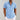 Men's blue linen Henley short sleeve shirt in size 3XL, featuring a casual and breathable design suitable for summer wear.