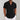 Men's black linen Henley short sleeve shirt in size 3XL, featuring a breathable and casual design. The shirt is being worn, showcasing the arm, neck, and sleeve details.