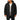 Men's long black waterproof hooded parka in size 5XL, showcasing its insulated winter design with a high collar, long sleeves, and a sleek finish suitable for cold weather.