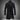 Men's luxury black wool overcoat with a tailored fit and high-collar design, size 2XL, featuring long sleeves and a formal, sophisticated appearance.