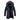 Men's luxury navy blue insulated winter parka with a fur-lined hood, featuring long sleeves and a high collar, shown in dark blue color, size 3XL.