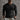 Men's muscle-fit grey Henley shirt modeled by a man with a beard, showcasing the slim-fit thermal design and long sleeves, in a casual setting.