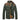 Men's green insulated water-resistant puffer jacket with a high collar, long sleeves, and pockets, designed for cold weather.