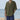 Men's olive green crochet polo shirt in a light green shade, featuring short sleeves and a classic collar; designed for summer wear with breathable, eco-friendly fabric.