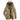 Men's olive green fleece-lined tactical winter jacket in khaki color, featuring a high collar, long sleeves, and multiple front pockets.