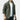 Men's olive green hooded cargo jacket, lightweight and designed for urban wear, shown in light green color, size 3XL. The jacket features long sleeves, a collar, and a waist-length cut.