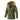 Men's olive green insulated parka with a fur-lined hood, featuring long sleeves and a cozy, natural material. The jacket is designed in an army green color, available in XXL size.