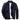 Men's dark blue lightweight bomber jacket in size 3XL, featuring a zipper pocket, long sleeves, and a classic collar.