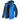 Men's blue winter parka with a hood, featuring insulated and waterproof material, long sleeves, and a high collar, size 3XL.