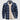 Men's long sleeve plaid flannel shirt in a mix of orange, gray, and blue tartan pattern, suitable for casual wear.