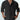 Men's Black Linen Henley Shirt in 5XL, showing shoulder and arm details, lightweight and breathable summer top.