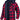 Men's red and black plaid hooded lumberjack jacket in size 5XL featuring a tartan pattern with a durable fabric suitable for fall, visible sleeves, and a collar.