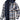Men's plaid hooded lumberjack jacket in a navy blue and yellow color scheme, featuring tartan pattern with long sleeves, a collar, and a practical hood, ideal for fall weather.