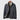 Men's black quilted insulated lightweight winter jacket in 4XL size, featuring a windproof design, long sleeves, and a collar.