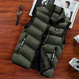 A green 8XL men's insulated puffer vest designed for hiking, showcasing its lightweight and water-resistant features.