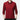 Men's red V-neck sweater with patterned shoulders, showcasing long sleeves and a comfortable fit, suitable for casual office wear.