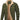 Men's olive green sherpa-lined insulated winter jacket featuring a collar, sleeves, multiple pockets, and button closures, in a 3XL size.