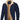 Men's blue sherpa-lined insulated winter jacket in size 3XL, featuring multiple pockets, a collar, long sleeves, and button details.