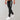 Men's slim fit black joggers with zipper pockets, suitable for gym and casual wear, featuring a comfortable leg fit and sitting at the waist.
