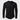 Men's slim fit black long sleeve Henley shirt made from a cotton blend, featuring a buttoned placket and a relaxed collar.