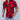 Men's slim fit dress shirt featuring a black and white abstract graffiti pattern, shown in a red color variant, size XL, highlighting the collar, sleeves, and fitted waist.
