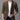 Men's slim fit brown corduroy blazer with a dark khaki hue, featuring long sleeves and a classic collar, styled for casual business fashion.