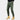 Men's slim fit light green military multi-pocket cargo pants, showcasing the waist, leg, and thigh areas, with visible pockets and stitching details.
