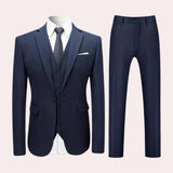 Men's slim fit navy blue blazer in marine blue shade, size 4XL, featuring a formal design suitable for evening and party events, with a structured collar, long sleeves, and tailored fit for a polished appearance.
