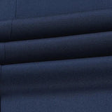 Men's slim fit navy blue blazer displayed on a hanger, showcasing its formal design suitable for evening and party events. The fabric appears to have a subtle texture, and the blazer features a classic silhouette with clean lines.