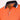 Men's orange polo shirt with a contrast collar, featuring short sleeves and a breathable fabric design.