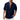 Men's stylish marine blue V-neck linen shirt in size 2XL, featuring a lightweight and breathable design with long sleeves and a comfortable fit, perfect for summer wear.