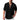 A black, 2XL men's stylish V-neck linen shirt, showcasing its lightweight and breathable fabric, with a focus on the shirt's short sleeves, collar, and overall relaxed fit ideal for summer.