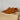 Men's tan suede loafers featuring a comfortable slip-on design with contrast stitching, shown in an orange shade and size 47.