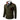 Men's green textured sweater in 4XL with a zipper collar and contrasting elbow patches.