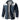 Men's vintage quilted denim jacket in white, featuring suede patches, long sleeves, and a collared neck, size 2XL.
