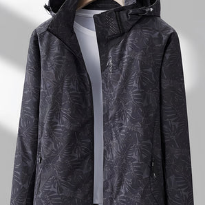 Men's Waterproof Hooded Jacket - Lightweight, Breathable Windbreaker