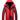 Men's red waterproof insulated hooded winter jacket in size 5XL featuring a high collar and long sleeves.