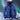 Men's blue waterproof insulated parka in size 3XL, featuring a heavy-duty hood, designed for winter conditions with snow in the background.