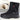 Men's black waterproof insulated winter boots with slip-resistant soles, designed for outdoor use in snowy conditions and available in size 46.