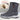 Men's gray waterproof insulated winter boots, size 46, slip-resistant snow footwear with synthetic rubber soles.