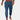 Men's blue linen pants in size 3XL, featuring a lightweight and breathable fabric with an elastic waist, shown on a model standing.