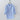 Men's blue 4XL linen shirt on a clothes hanger, featuring a collar and sleeves, displayed on a light background.