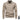 Men's Winter Polo Sweater in Champagne, Geometric Pattern, Long Sleeve Knitted Pullover - 2XL