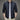 Minimalist dark blue men's bomber jacket in a haze blue color, size 3XL, featuring a lightweight design suitable for urban fashion, with a prominent collar and long sleeves.