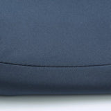 Minimalist dark blue men's bomber jacket displayed flatly, featuring a lightweight design suitable for urban fashion. The jacket's color is a deep and rich shade of blue, with subtle patterns and a sleek, modern look.