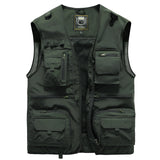 Tactical mesh vest featuring multiple pockets, lightweight and breathable construction, designed for outdoor use.