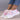 Multicolor women's breathable lightweight athletic sneakers in rose color, size 39, featuring a stylish design suitable for walking and casual wear. The sneakers showcase a combination of pink and white elements, emphasizing comfort and fashion.