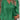 Green ruffled blouse featuring lace details, designed for women. The top is long-sleeved and styled with a dress shirt collar, ideal for a 4XL size.
