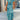 Navy anchor print maxi dress in turquoise for women, featuring a sleeveless design with a fitted waist, ideal for nautical summer fashion in size 3XL.