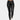 
A woman wearing black high waist stretch jeggings, showcasing a close fit around the waist, thighs, and legs, styled with a blazer.